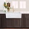 Nantucket Sinks Double Bowl Farmhouse Fireclay Sink with Filigree Apron FCFS3318D-Filigree - alternate 6